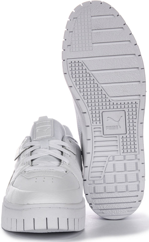 Puma Cali Dream Sneakers Donna in Pelle Bianca Modello con Lacci Classico