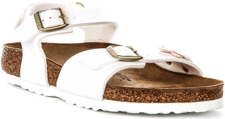 Birkenstock Rio Kids en Blanco para Juniors | Ajuste Regular