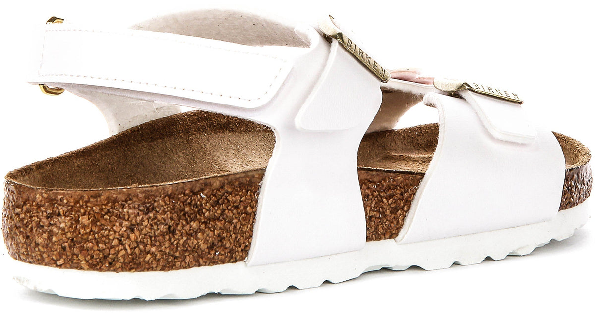 Birkenstock Rio Kids en Blanco para Juniors | Ajuste Regular