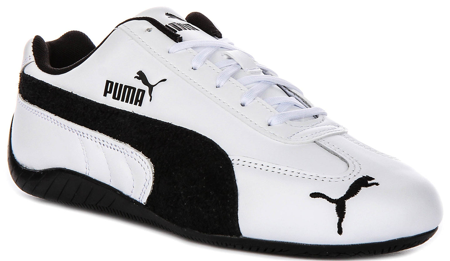 Puma Speedcat Leather In White Black For Unisex