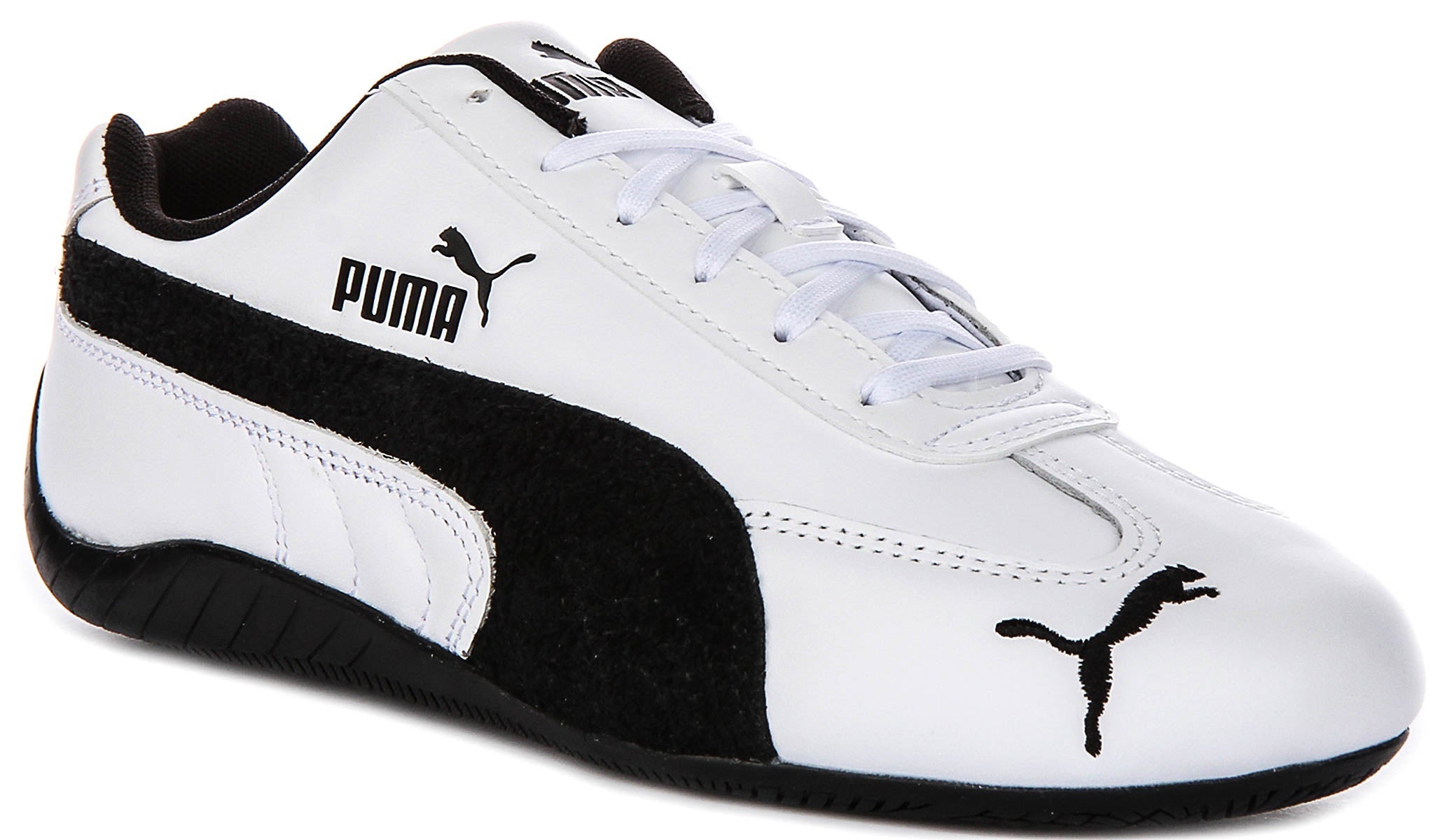 Puma Speedcat Leather in wit zwart voor unisex