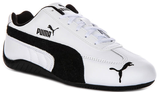 Puma Speedcat Leather In White Black For Unisex