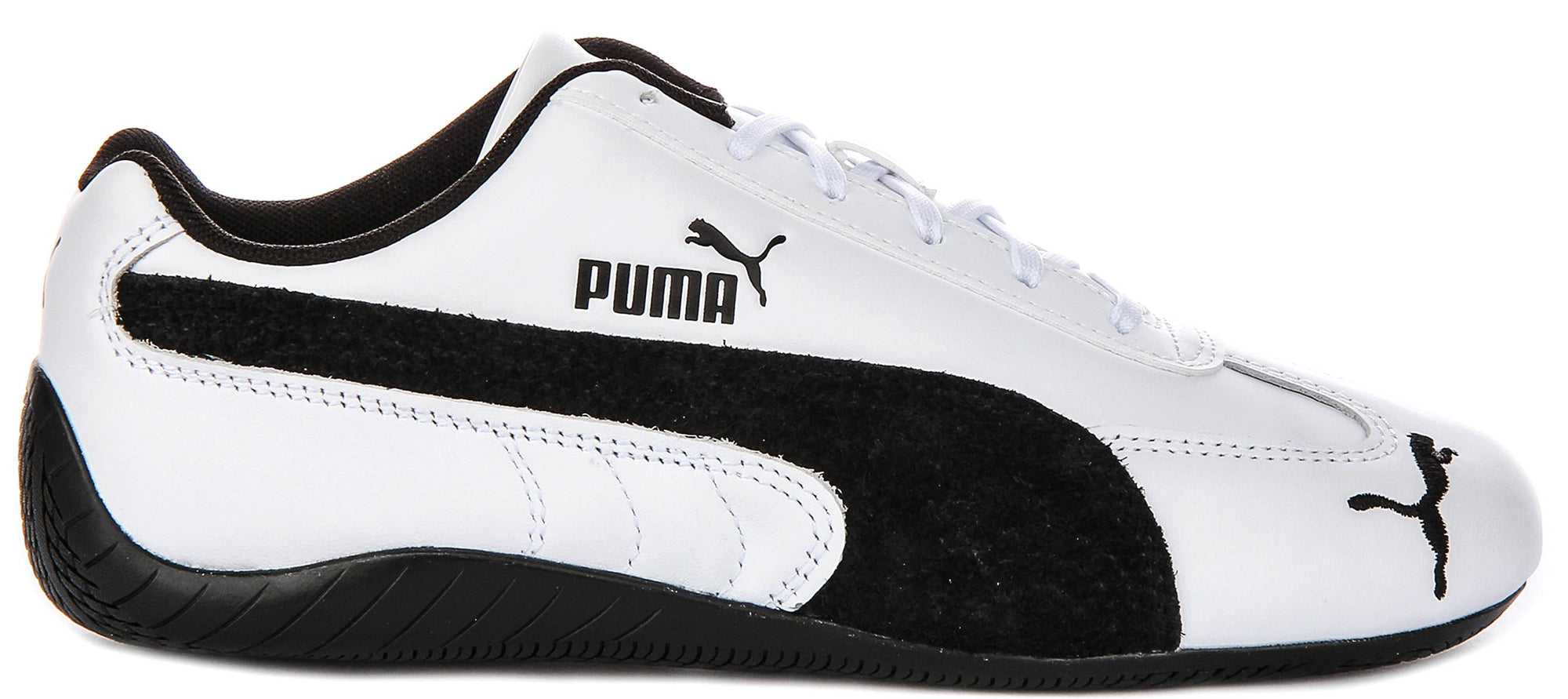 Puma Speedcat Leather in wit zwart voor unisex