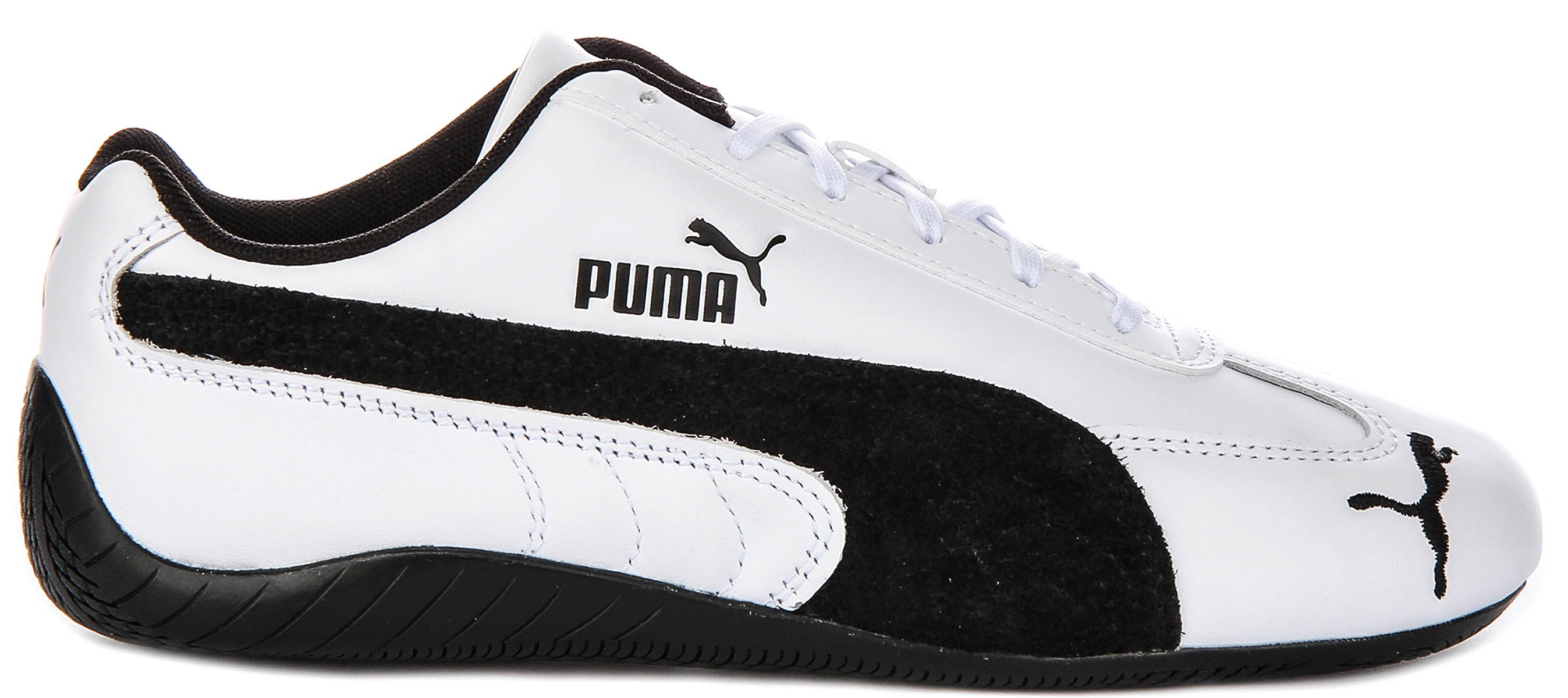 Puma Speedcat Leather in wit zwart voor unisex