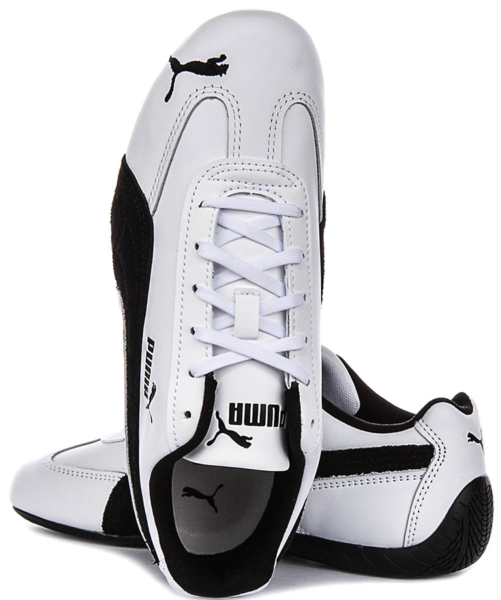 Puma Speedcat Leather in wit zwart voor unisex