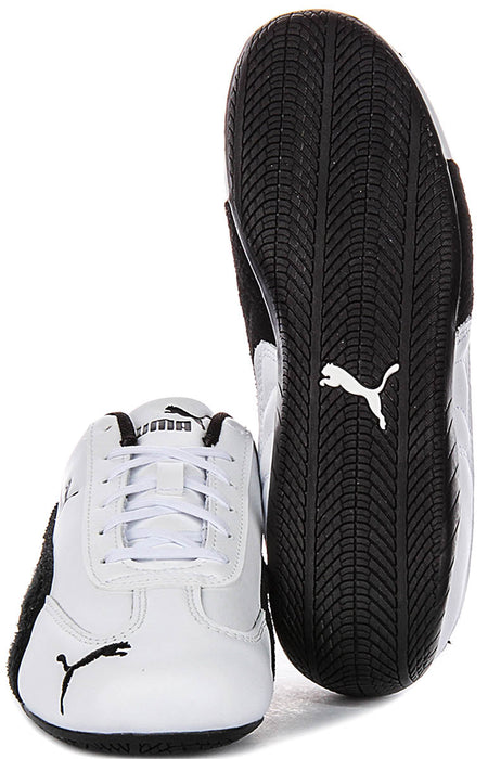 Puma Speedcat Leather in wit zwart voor unisex