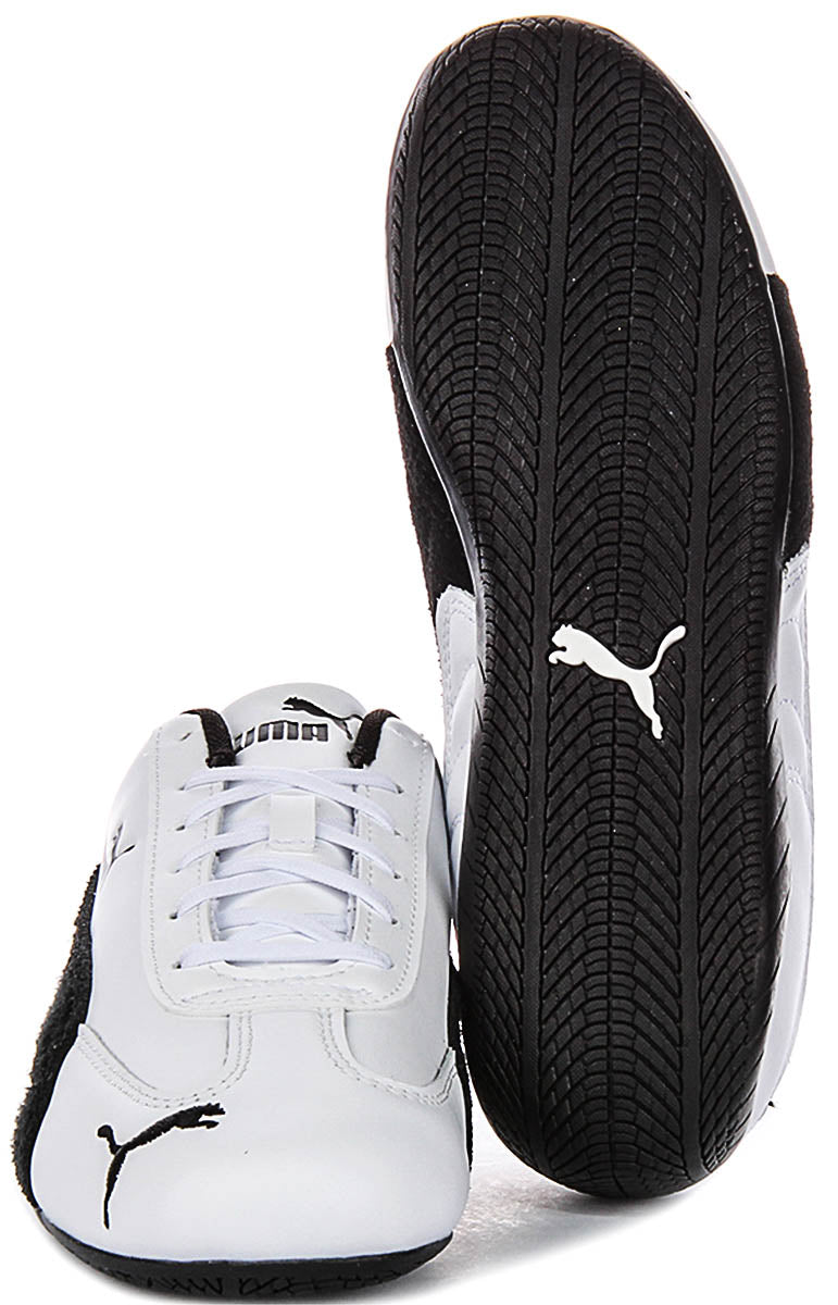 Puma Speedcat Leather in wit zwart voor unisex