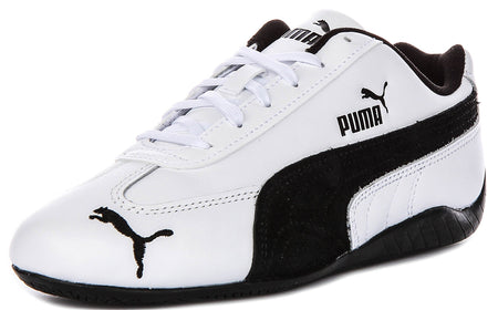 Puma Speedcat Leather in wit zwart voor unisex