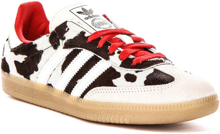 Adidas Samba OG W in Wit Zwart Koeienprint voor Dames