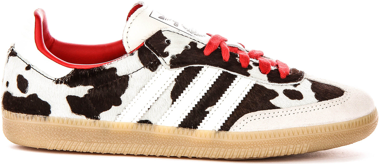 Adidas Samba OG W in Wit Zwart Koeienprint voor Dames