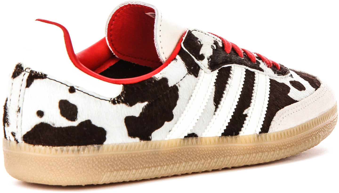 Adidas Samba OG W in Wit Zwart Koeienprint voor Dames