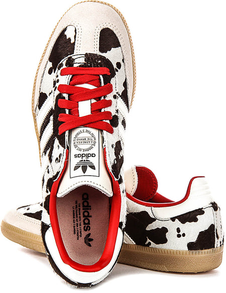 Adidas Samba OG W in Wit Zwart Koeienprint voor Dames