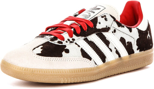 Adidas Samba OG W in Wit Zwart Koeienprint voor Dames