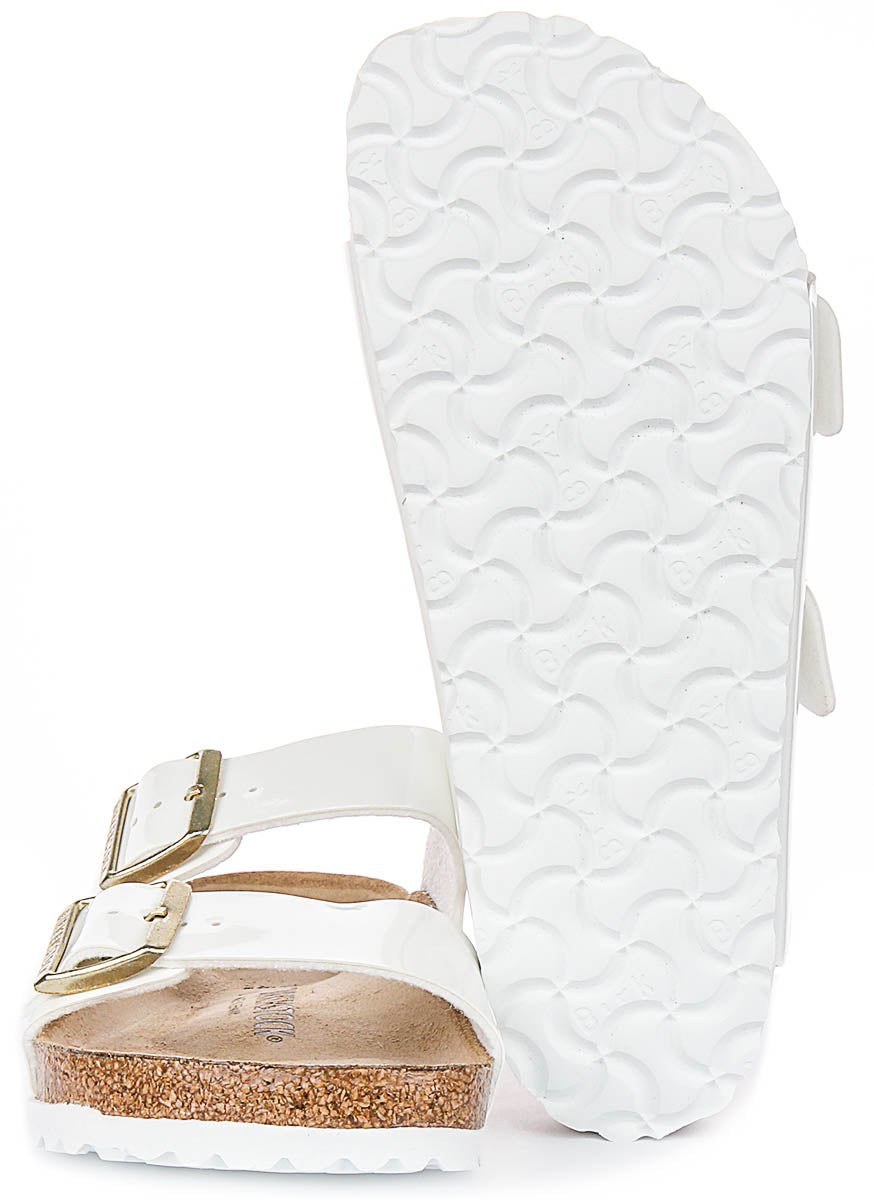 Birkenstock Arizona BF en Blanc Verni | Coupe Régulière