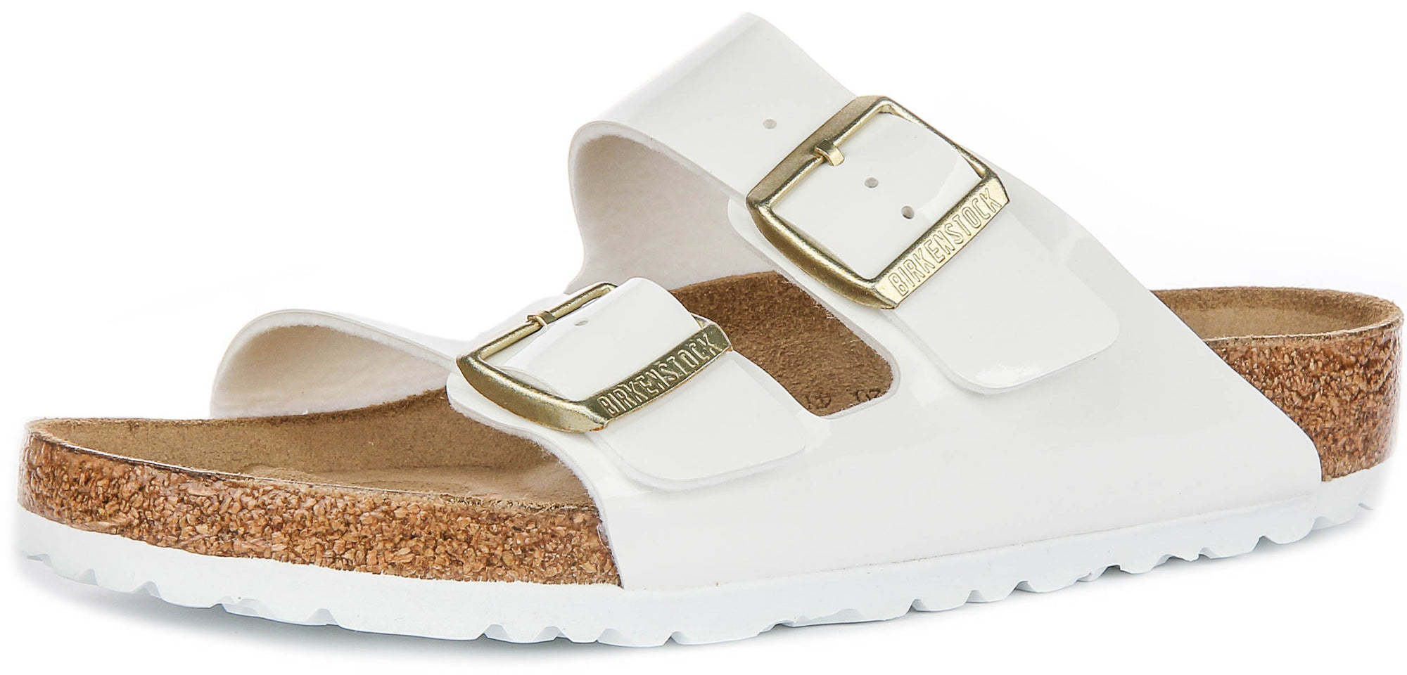 Birkenstock Arizona BF en Blanc Verni | Coupe Régulière