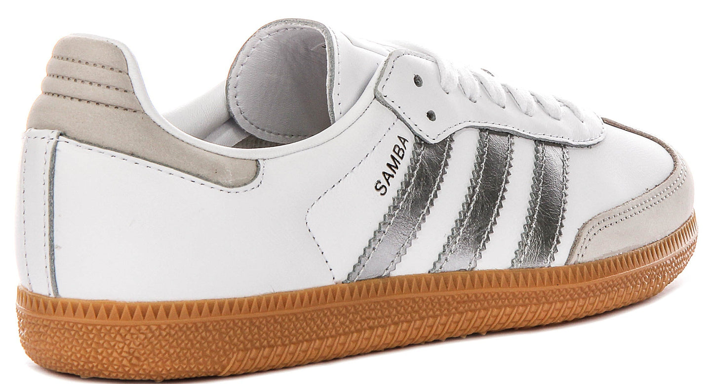 Adidas Samba OG in Wit Zilver voor Dames