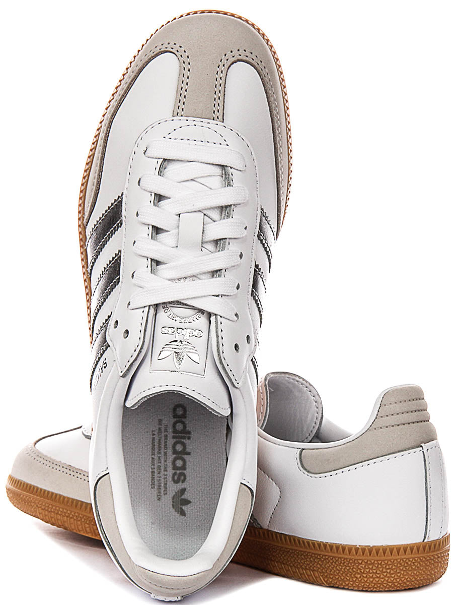 Adidas Samba OG in Wit Zilver voor Dames